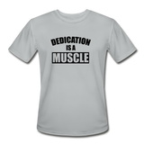 Dedication B Men’s Moisture Wicking Performance T-Shirt - silver