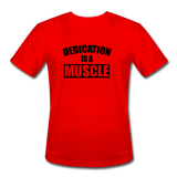 Dedication B Men’s Moisture Wicking Performance T-Shirt - red