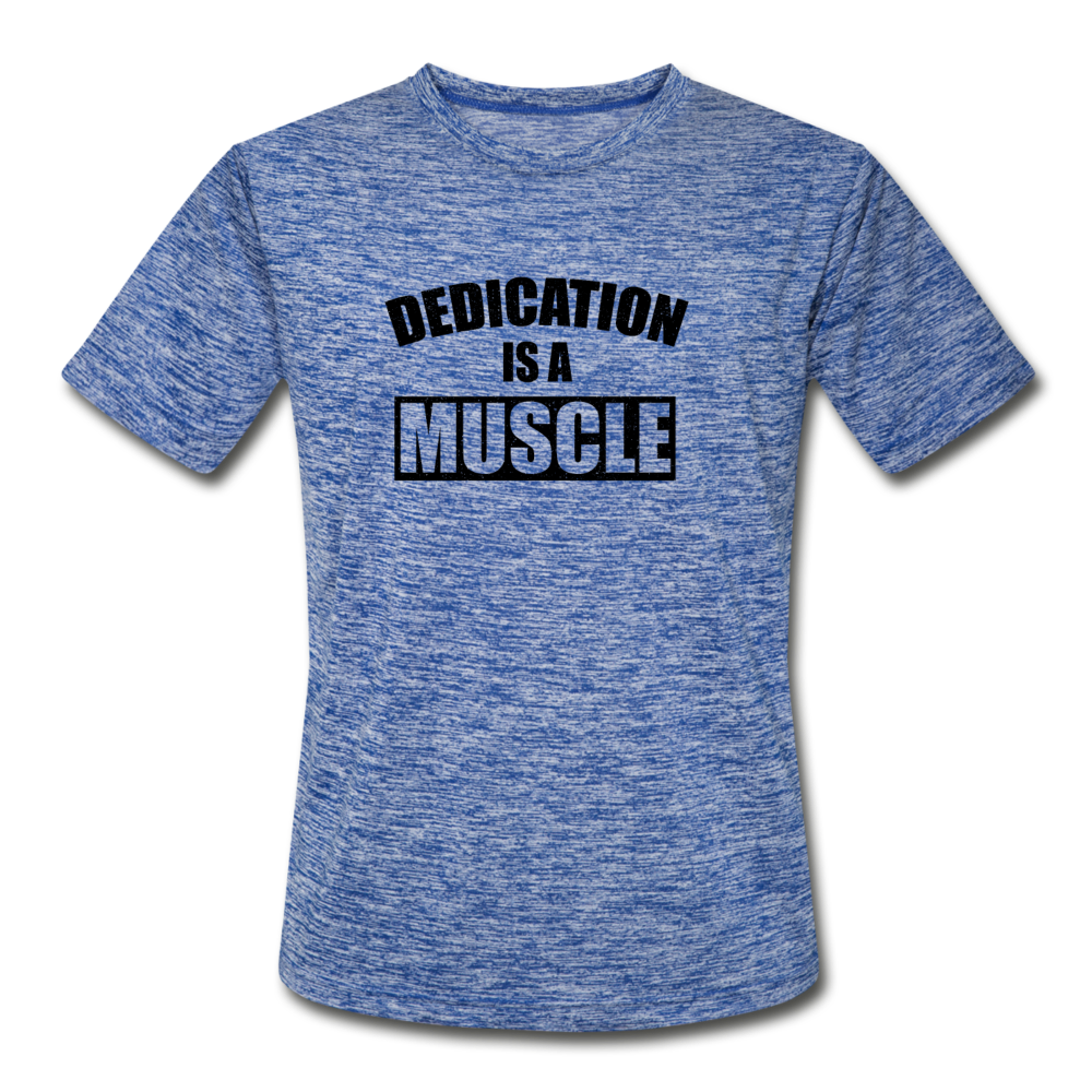 Dedication B Men’s Moisture Wicking Performance T-Shirt - heather blue