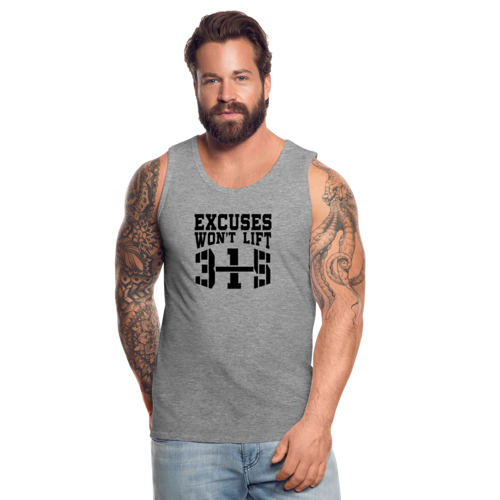 Excuses B Men’s Premium Tank - heather gray