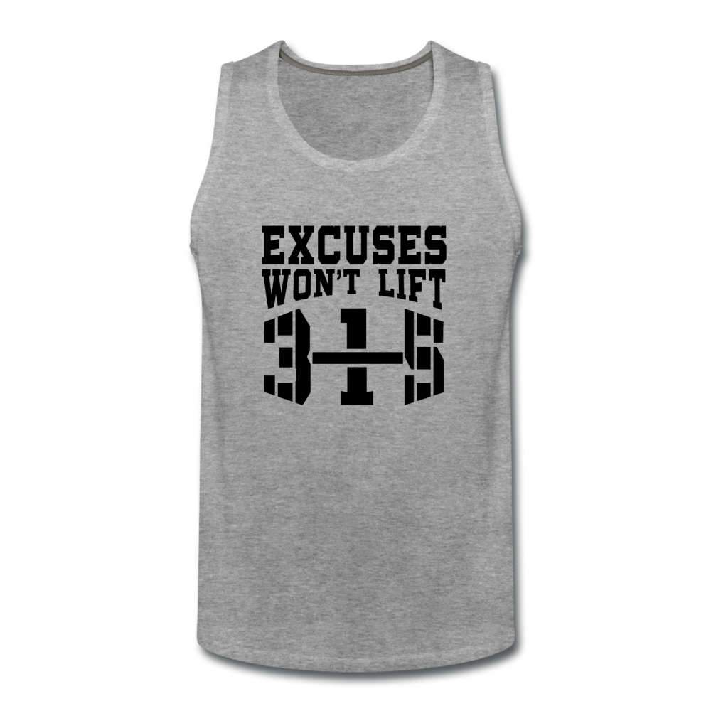 Excuses B Men’s Premium Tank - heather gray