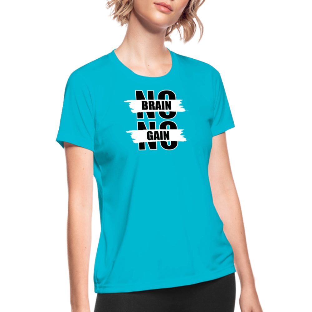 NBNG B Women's Moisture Wicking Performance T-Shirt - turquoise