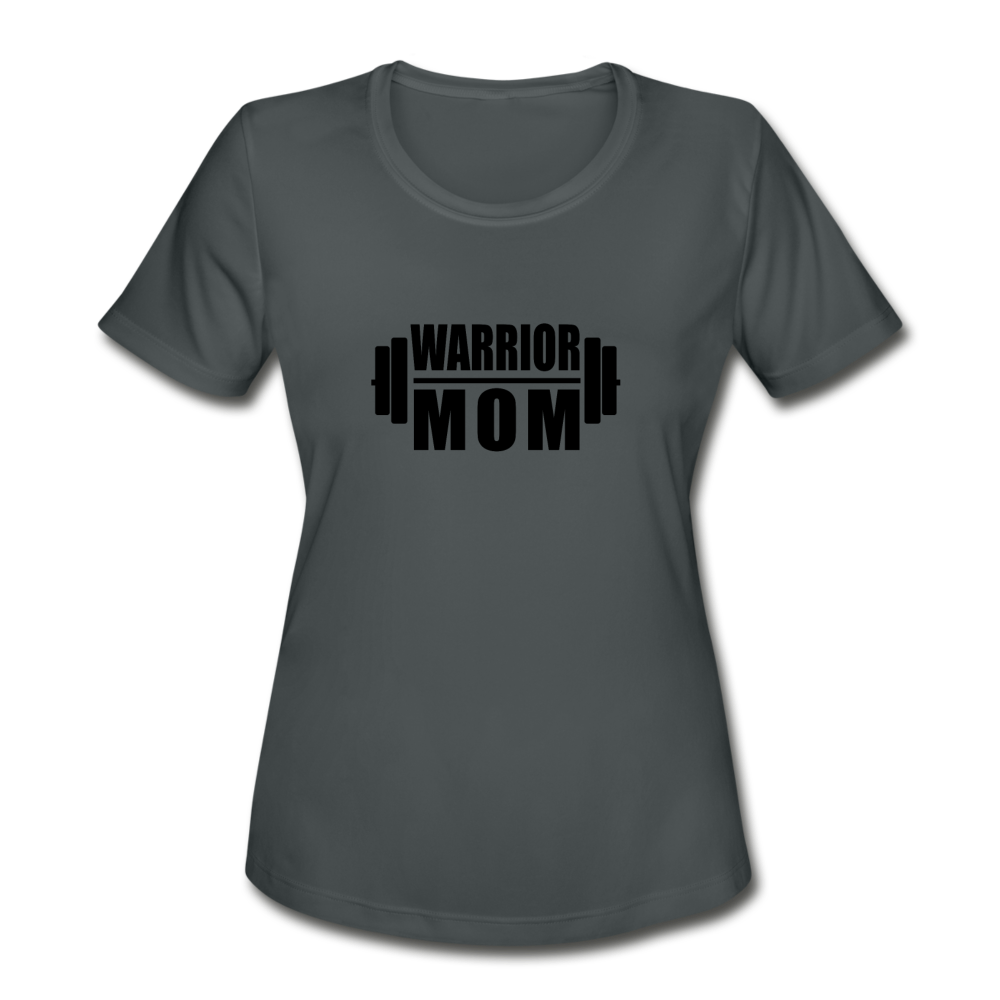 Warrior LB Women's Moisture Wicking Performance T-Shirt - charcoal