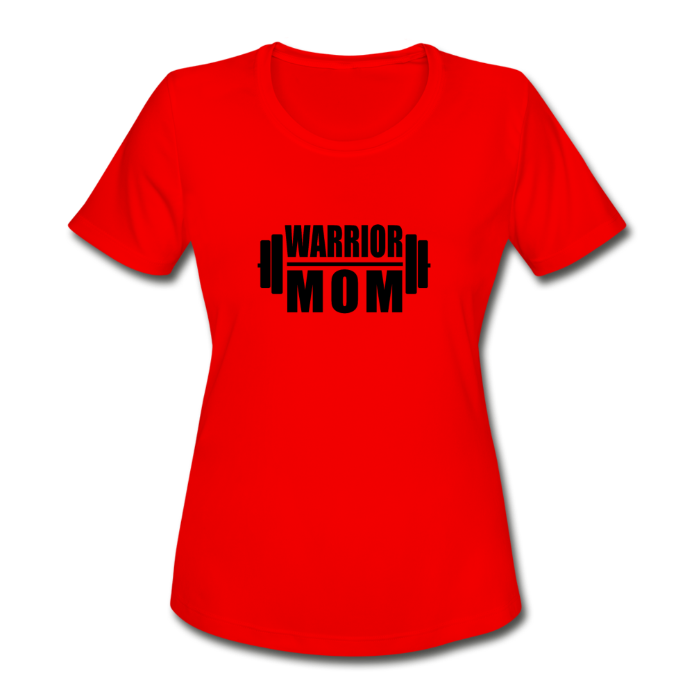Warrior LB Women's Moisture Wicking Performance T-Shirt - red