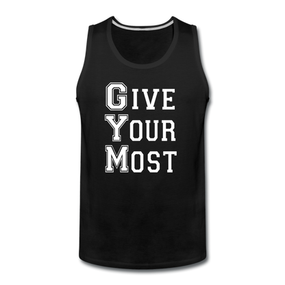 GYM W Men’s Premium Tank - black