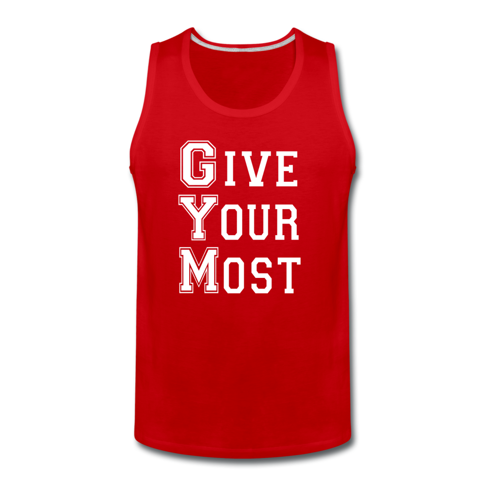 GYM W Men’s Premium Tank - red