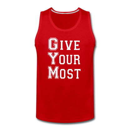 GYM W Men’s Premium Tank - red