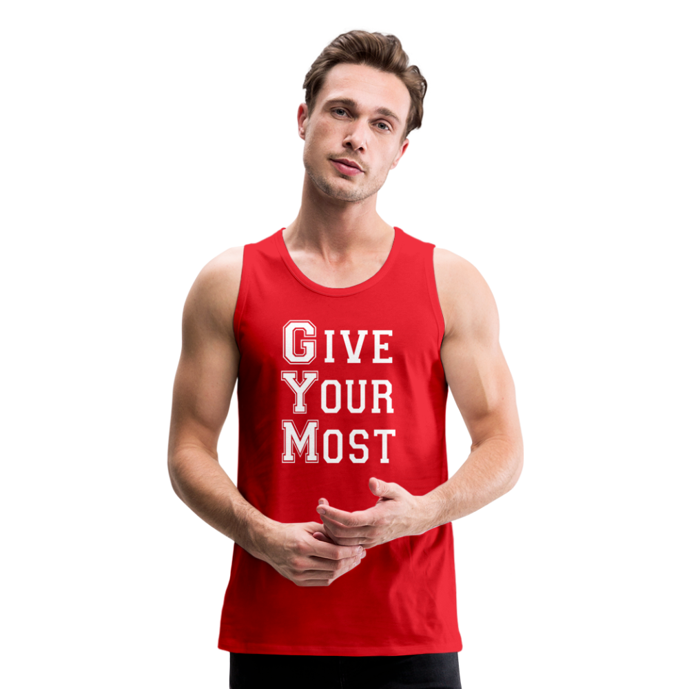 GYM W Men’s Premium Tank - red