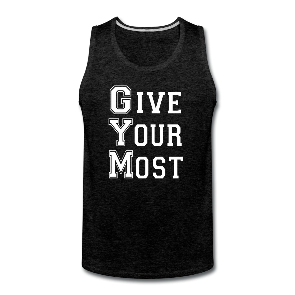 GYM W Men’s Premium Tank - charcoal gray