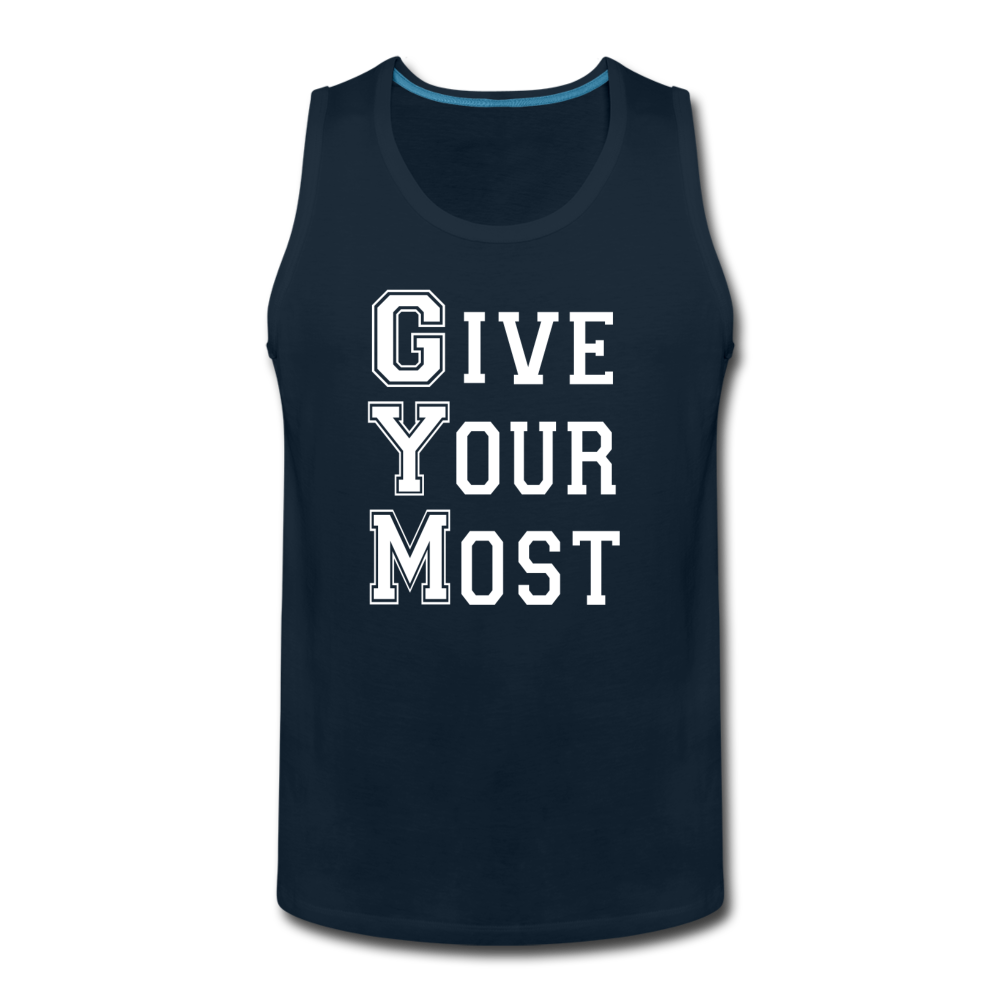 GYM W Men’s Premium Tank - deep navy