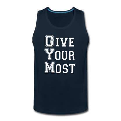 GYM W Men’s Premium Tank - deep navy