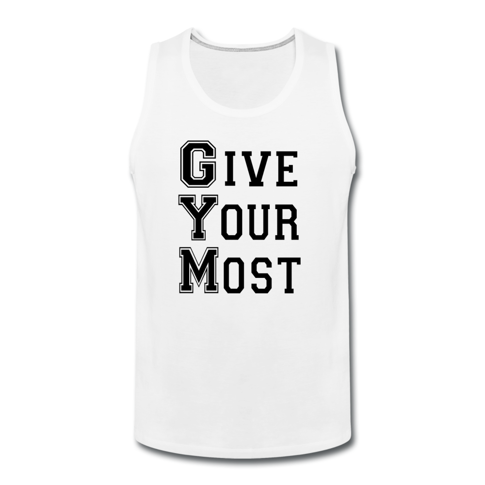 GYM B Men’s Premium Tank - white