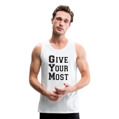 GYM B Men’s Premium Tank - white