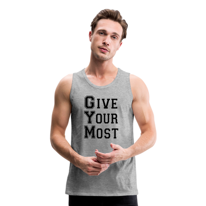 GYM B Men’s Premium Tank - heather gray