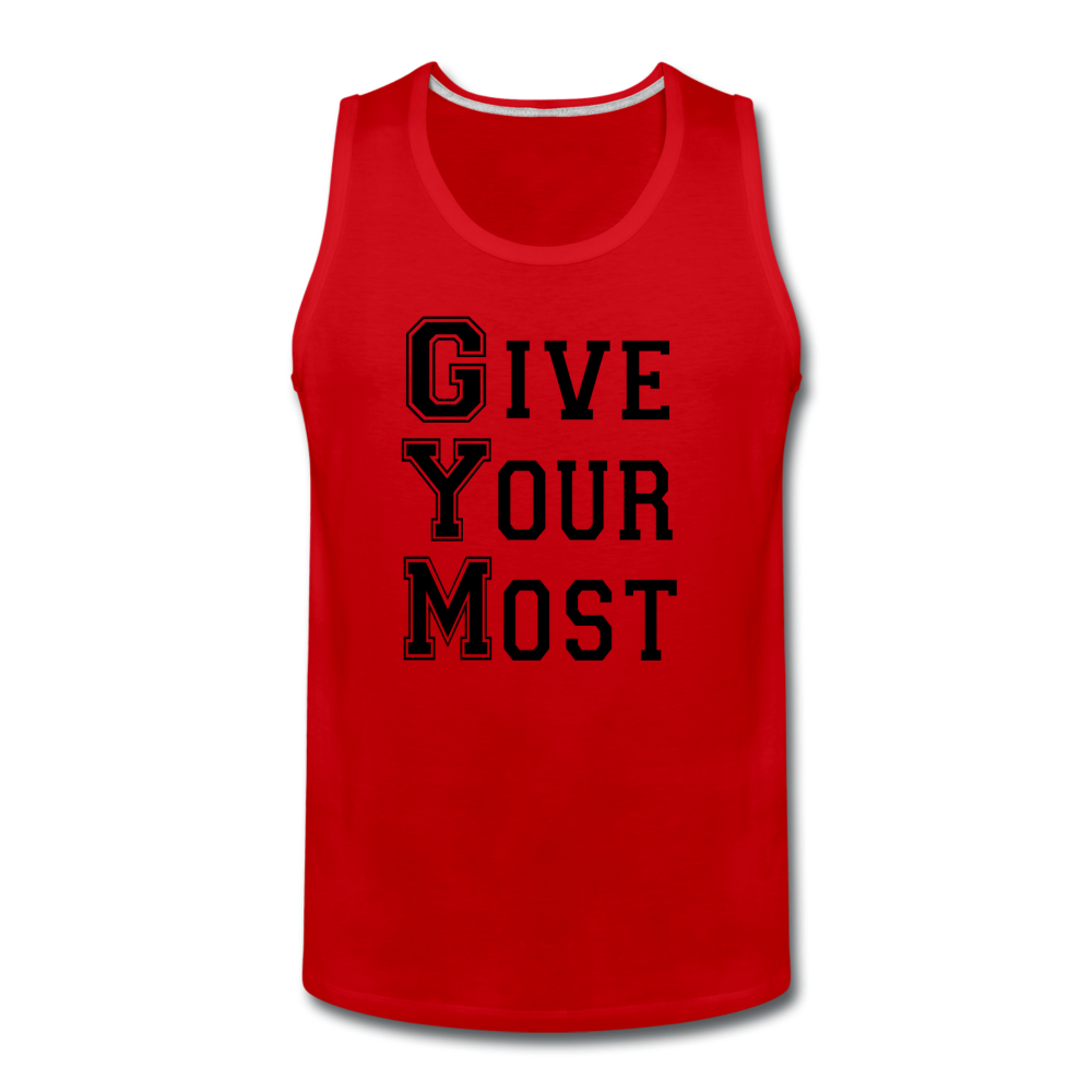 GYM B Men’s Premium Tank - red