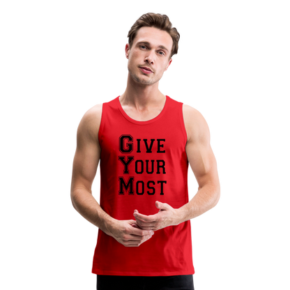 GYM B Men’s Premium Tank - red