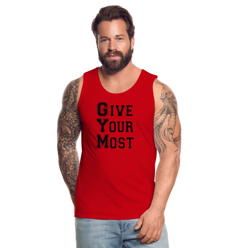 GYM B Men’s Premium Tank - red