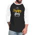 Oh Happy Day W Baseball T-Shirt - black/white