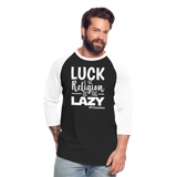 Luck W Baseball T-Shirt - black/white