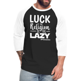 Luck W Baseball T-Shirt - black/white