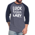 Luck W Baseball T-Shirt - heather blue/navy