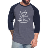 I Only Dance With You W Baseball T-Shirt - heather blue/navy