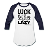 Luck B Baseball T-Shirt - white/navy