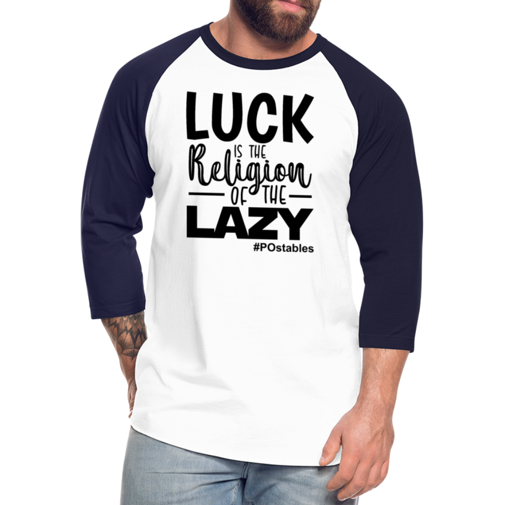 Luck B Baseball T-Shirt - white/navy