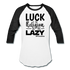 Luck B Baseball T-Shirt - white/black