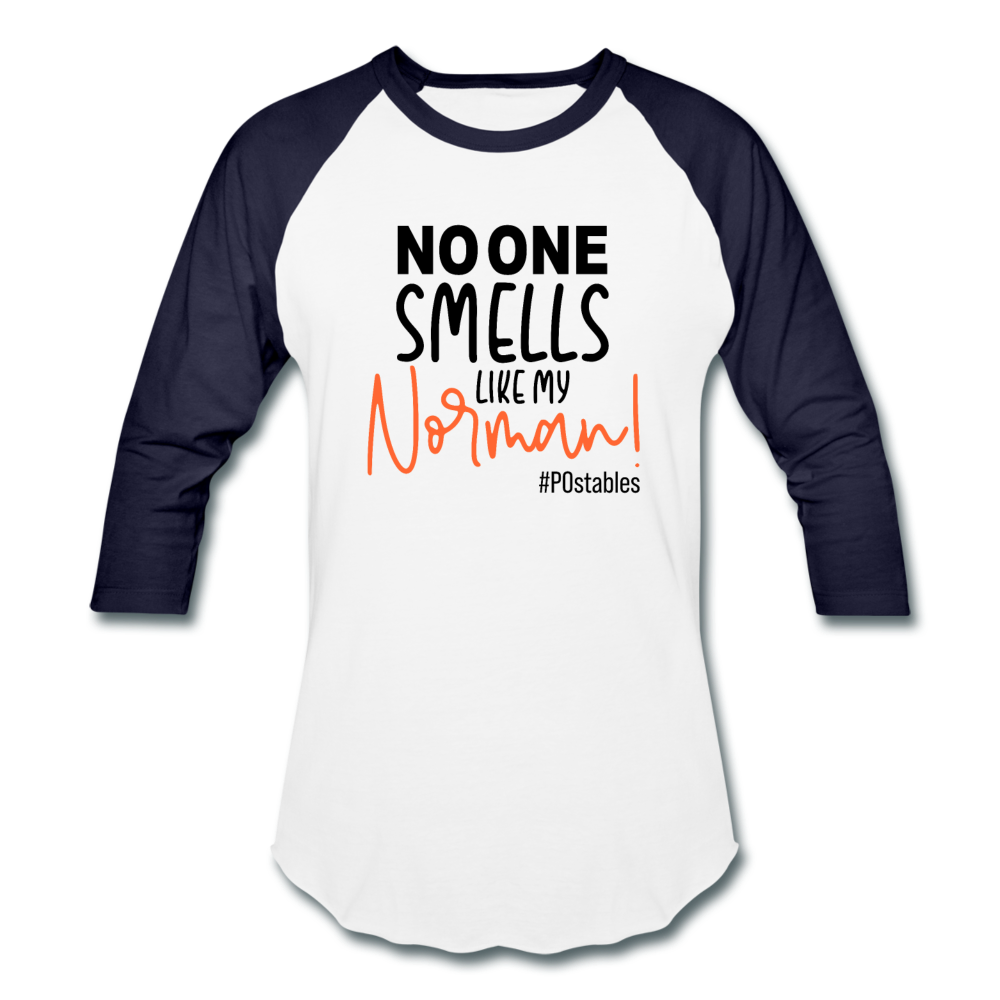 Norman Baseball T-Shirt - white/navy