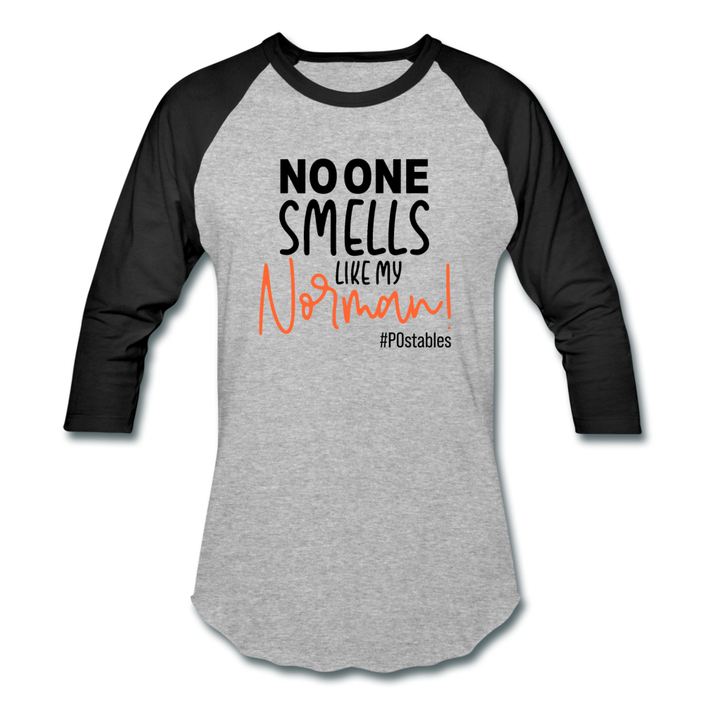 Norman Baseball T-Shirt - heather gray/black