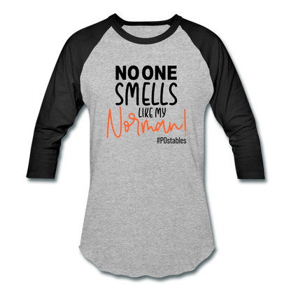 Norman Baseball T-Shirt - heather gray/black