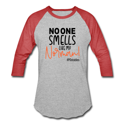 Norman Baseball T-Shirt - heather gray/red