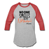 Norman Baseball T-Shirt - heather gray/red