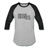 Postal B Baseball T-Shirt - heather gray/black