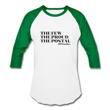 Postal B Baseball T-Shirt - white/kelly green