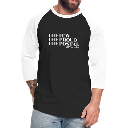 Postal W Baseball T-Shirt - black/white