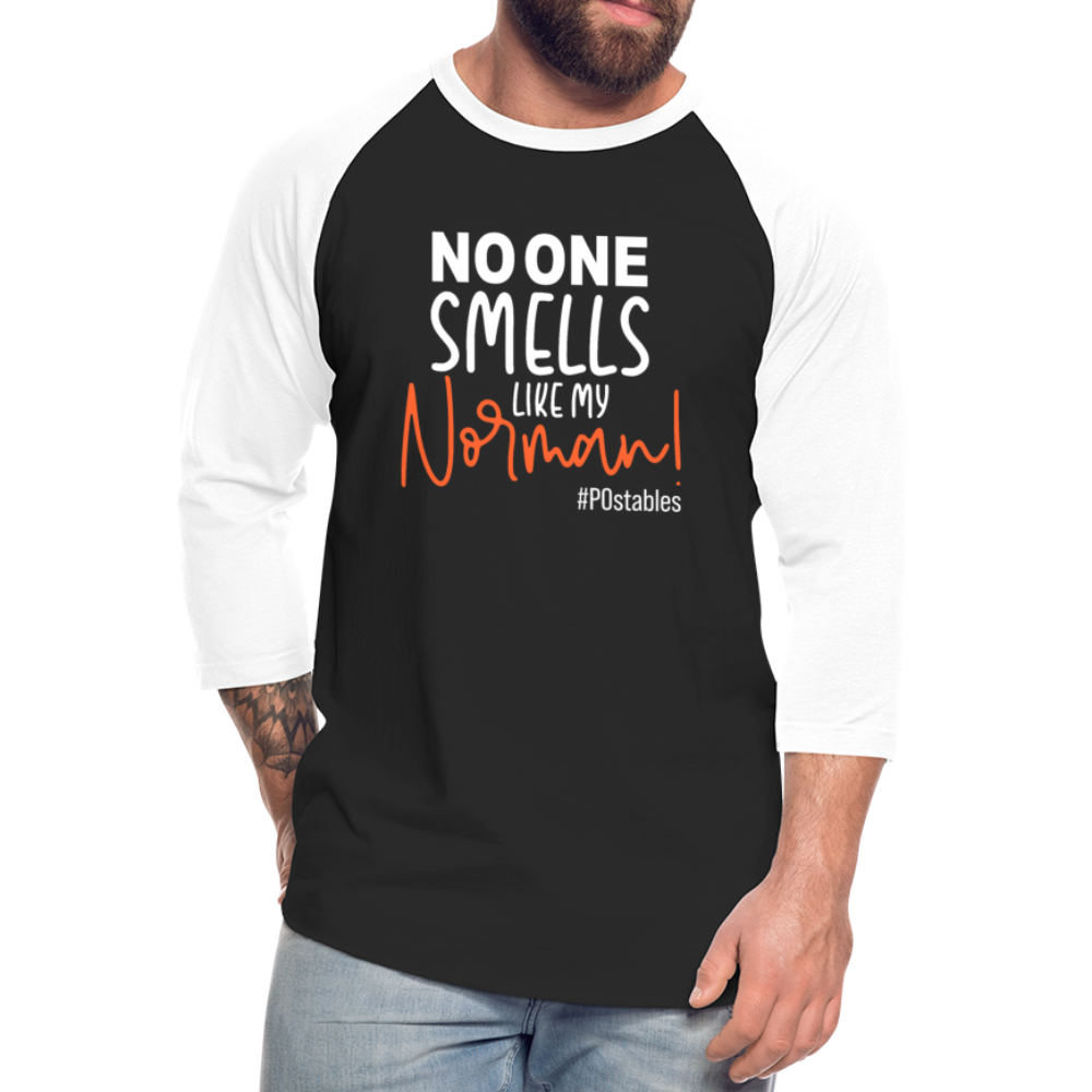 Norman W Baseball T-Shirt - black/white