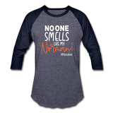 Norman W Baseball T-Shirt - heather blue/navy