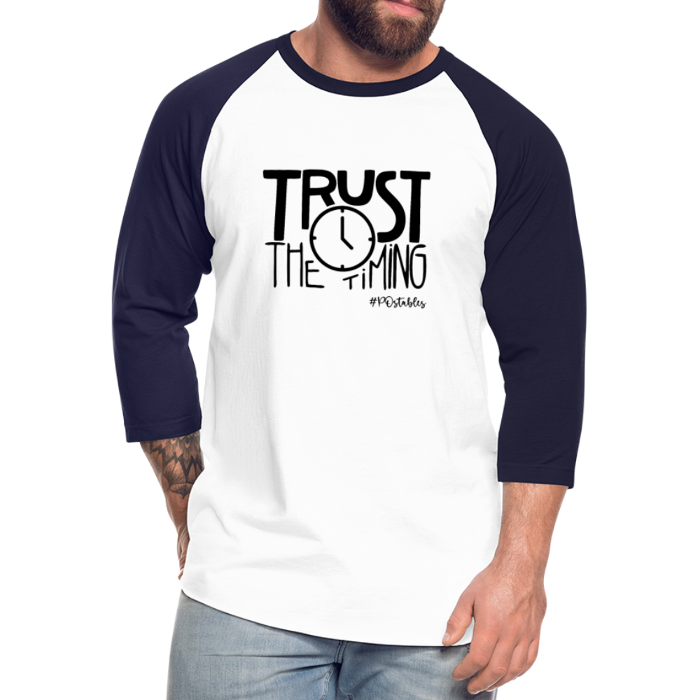 Trust B Baseball T-Shirt - white/navy