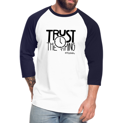 Trust B Baseball T-Shirt - white/navy