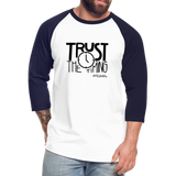 Trust B Baseball T-Shirt - white/navy