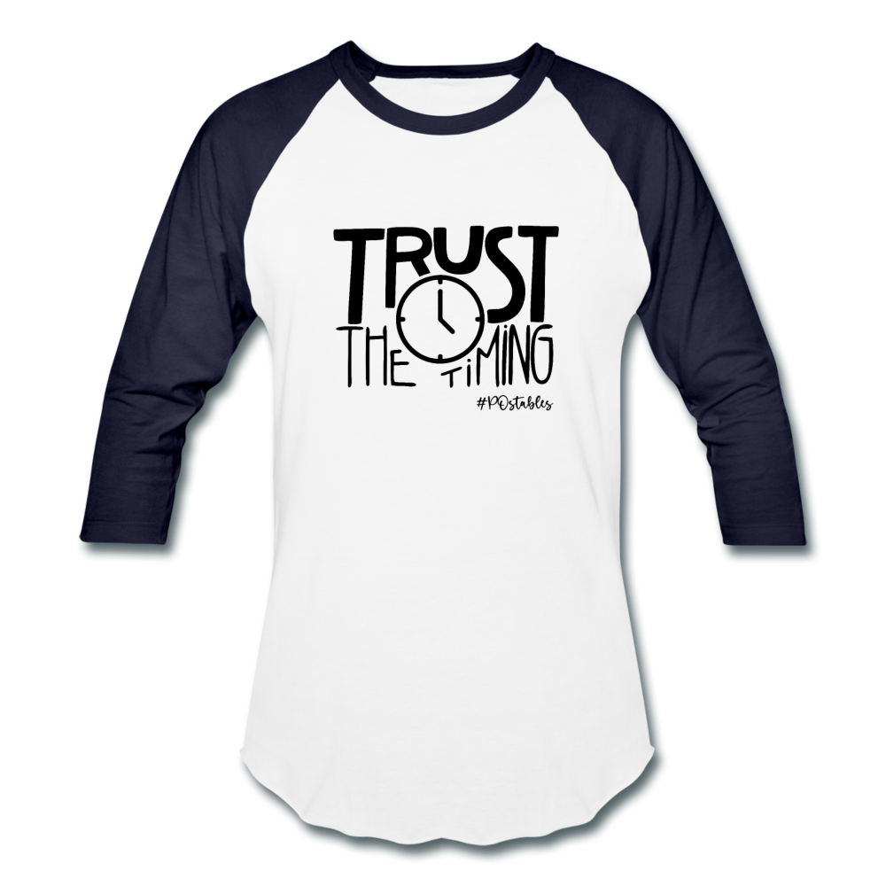 Trust B Baseball T-Shirt - white/navy