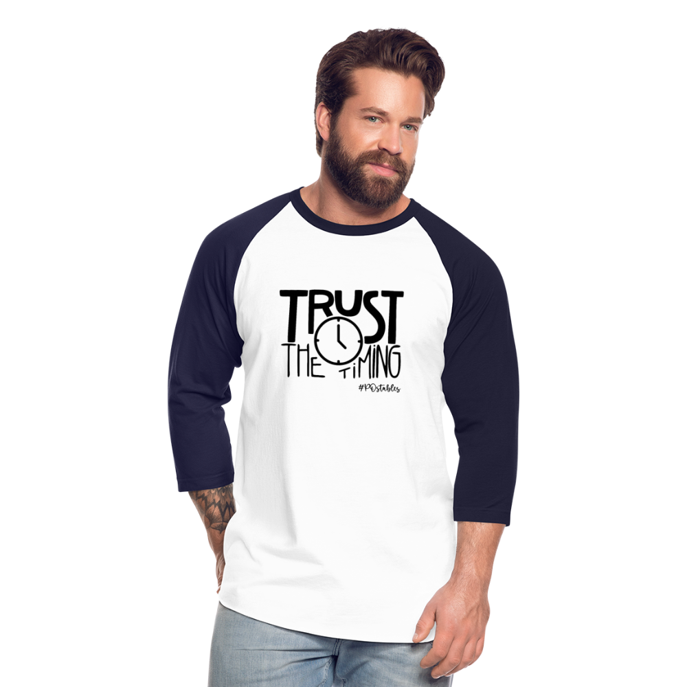 Trust B Baseball T-Shirt - white/navy