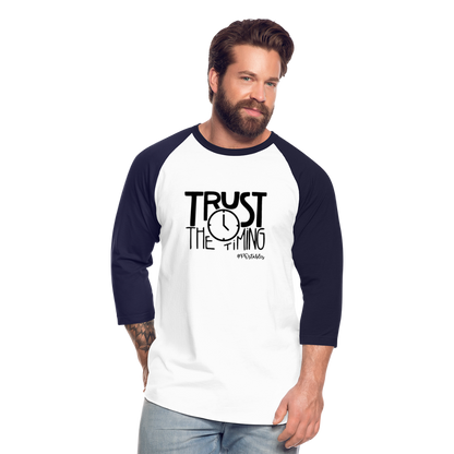 Trust B Baseball T-Shirt - white/navy