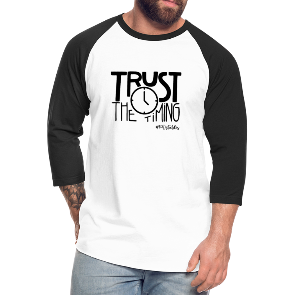 Trust B Baseball T-Shirt - white/black