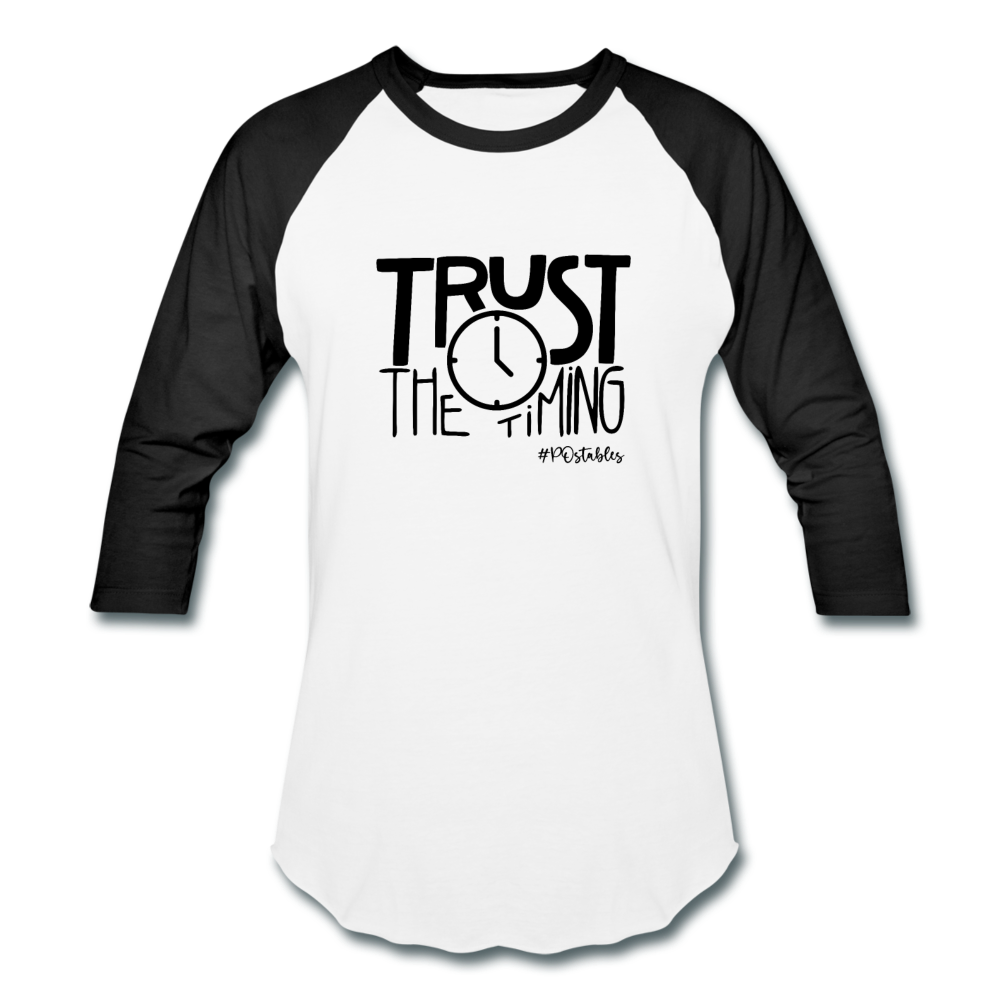 Trust B Baseball T-Shirt - white/black
