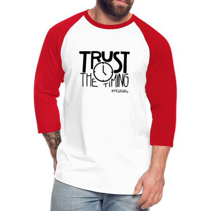 Trust B Baseball T-Shirt - white/red