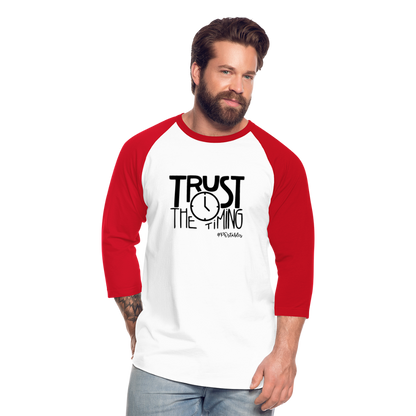 Trust B Baseball T-Shirt - white/red