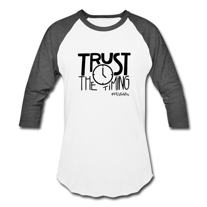 Trust B Baseball T-Shirt - white/charcoal